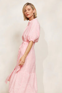 Cameo Sojourn Stripe Linen Dress