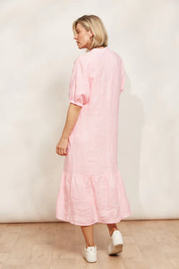 Cameo Sojourn Stripe Linen Dress