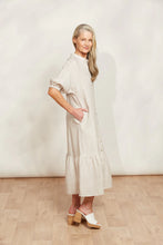 Load image into Gallery viewer, Dune Sojourn Stripe Linen Dress