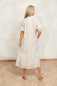 Dune Sojourn Stripe Linen Dress