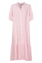 Load image into Gallery viewer, Cameo Sojourn Stripe Linen Dress