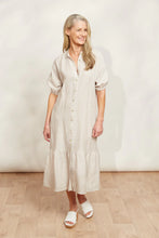 Load image into Gallery viewer, Dune Sojourn Stripe Linen Dress