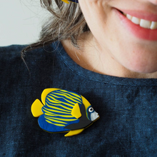 Load image into Gallery viewer, Emperor Angelfish Brooch - Erstwilder Great Barrier Reef