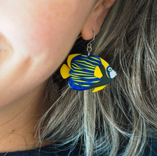 Load image into Gallery viewer, Emperor Angelfish Drop Earrings - Erstwilder Great Barrier Reef