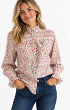 Load image into Gallery viewer, Pink Floral Evie Cotton Cambric Shirt - Who's Charlie