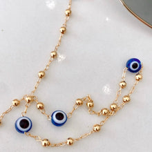 Load image into Gallery viewer, Electric Blue Evil Eye Sunglass Chain