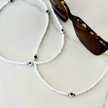 Load image into Gallery viewer, Snow Evil Eye Beaded Sunglass Chain