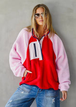 Load image into Gallery viewer, Pink/Red Freestyle Polar Fleece Sweat - Hammill and Co