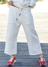 Load image into Gallery viewer, Off White Frenchie Cropped Track Pant - Hammill &amp; Co