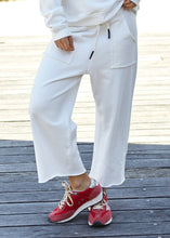 Load image into Gallery viewer, Off White Frenchie Cropped Track Pant - Hammill &amp; Co