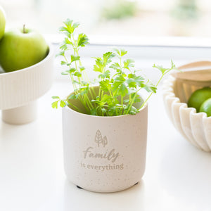 'Family is Everything' Positive Pot Planter