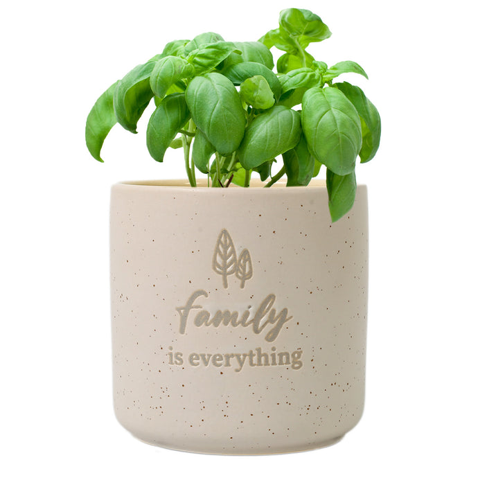 'Family is Everything' Positive Pot Planter