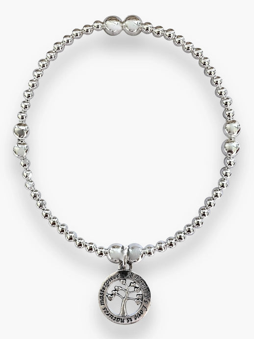 Family Tree Silver Bracelet
