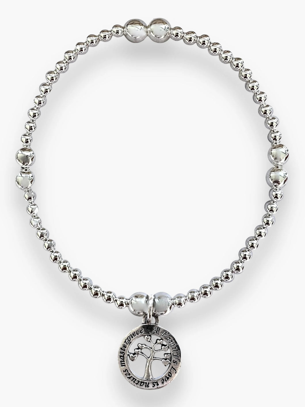 Family Tree Silver Bracelet