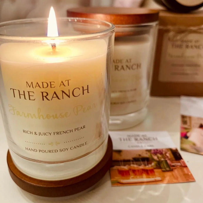 'Farmhouse Pear' Large Candle - Made At The Ranch