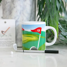 Load image into Gallery viewer, Golf Mug with Mini Golf Club &amp; Ball