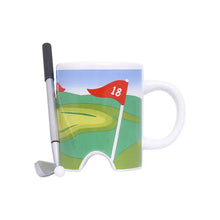 Load image into Gallery viewer, Golf Mug with Mini Golf Club &amp; Ball