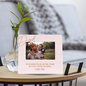 Dad 'You Are The World' 4x6 Ceramic Photo Frame