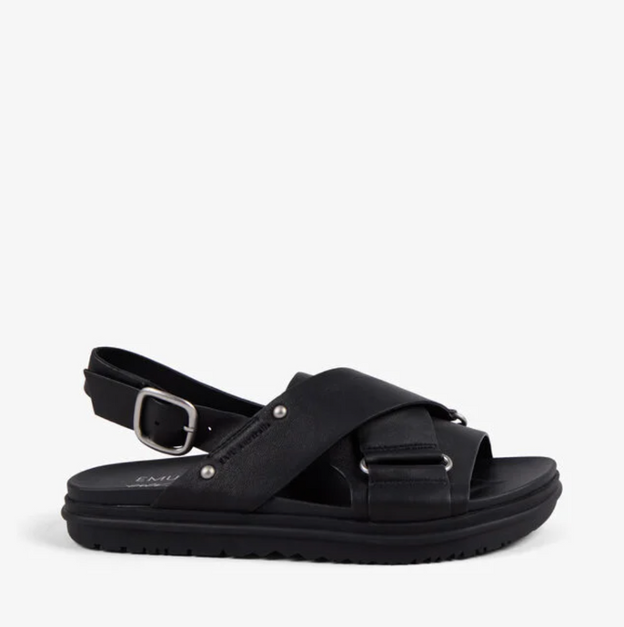 Faye Black Sandal - EMU Australia