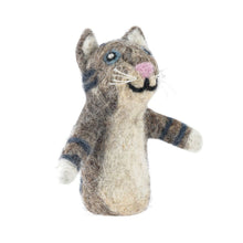 Load image into Gallery viewer, Grey Cat Felt Finger Puppet