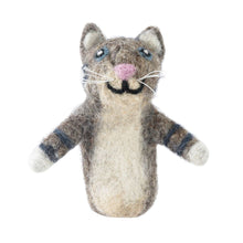 Load image into Gallery viewer, Grey Cat Felt Finger Puppet
