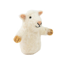 Load image into Gallery viewer, Sheep Felt Finger Puppet