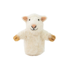 Load image into Gallery viewer, Sheep Felt Finger Puppet