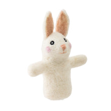 Load image into Gallery viewer, White Rabbit Felt Finger Puppet