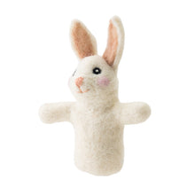 Load image into Gallery viewer, White Rabbit Felt Finger Puppet