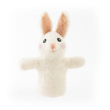 Load image into Gallery viewer, White Rabbit Felt Finger Puppet