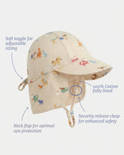 Load image into Gallery viewer, Station Hands Arcadia Flap Cap - Toshi