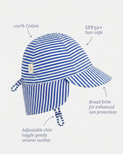 Load image into Gallery viewer, Capri Blue Mini Flap Cap - Toshi
