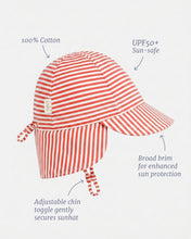 Load image into Gallery viewer, Lobster Red Mini Flap Cap - Toshi