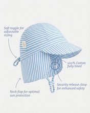 Load image into Gallery viewer, Sea Light Blue Mini Flap Cap - Toshi