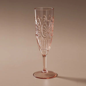 Flemington Acrylic Champagne Flute - Pale Pink