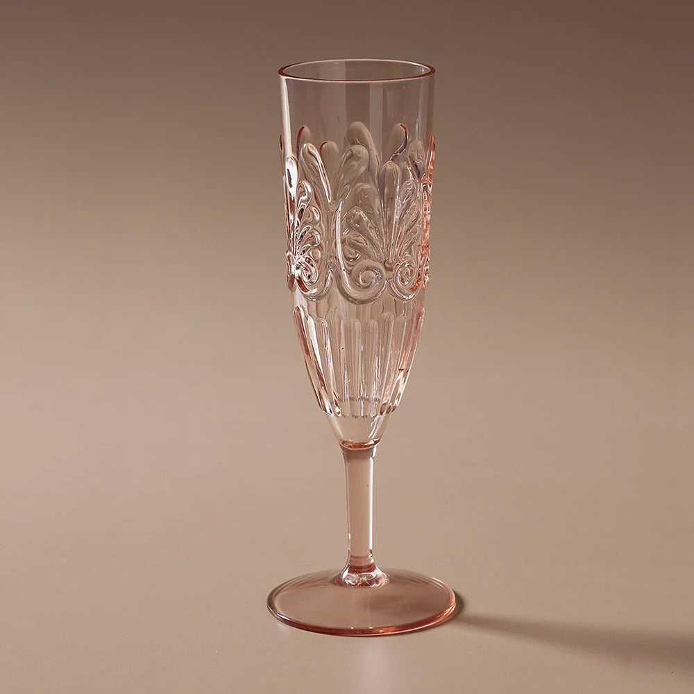 Flemington Acrylic Champagne Flute - Pale Pink