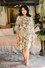 Load image into Gallery viewer, 'Fleur De Soleil' Scarf with Magnolia Floral Print &amp; Butterfly - Market of Stars