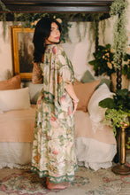 Load image into Gallery viewer, 'Fleur De Soleil' Scarf with Magnolia Floral Print &amp; Butterfly - Market of Stars