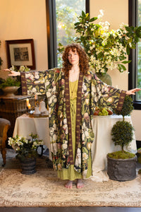 'Fleur De Lune' Opera Duster Kimono Robe - Market of Stars