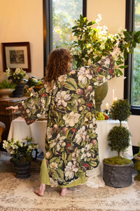 'Fleur De Lune' Opera Duster Kimono Robe - Market of Stars