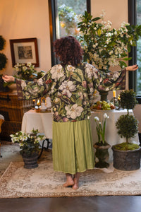 'Fleur De Lune' Pixie Duster Cropped Kimono - Market of Stars