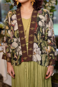 'Fleur De Lune' Pixie Duster Cropped Kimono - Market of Stars