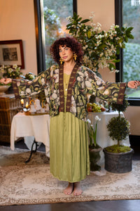 'Fleur De Lune' Pixie Duster Cropped Kimono - Market of Stars