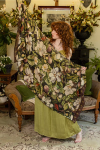 'Fleur De Lune' Scarf with Floral Print - Market of Stars