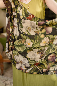 'Fleur De Lune' Scarf with Floral Print - Market of Stars