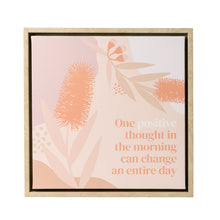 Load image into Gallery viewer, &#39;Positive&#39; Fleur Framed Canvas