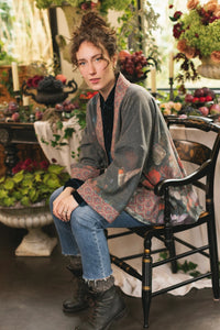 'Flight of Fancy' Fleece Cottage Cardigan Jacket - Market of Stars