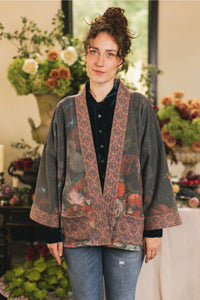 'Flight of Fancy' Fleece Cottage Cardigan Jacket - Market of Stars