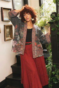 'Flight of Fancy' Fleece Cottage Cardigan Jacket - Market of Stars