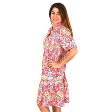 Load image into Gallery viewer, &quot;Ellie&quot; Tiered Dress in Floral Bouquet Print - Love Lola